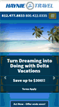 Mobile Screenshot of haynietravel.com